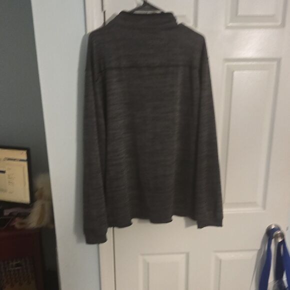 PGA Tour Charcoal Zip-Up Men's Sweater - Picture 5 of 5